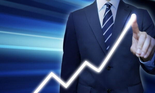 「チャートを指で描いている状態」が写った画像